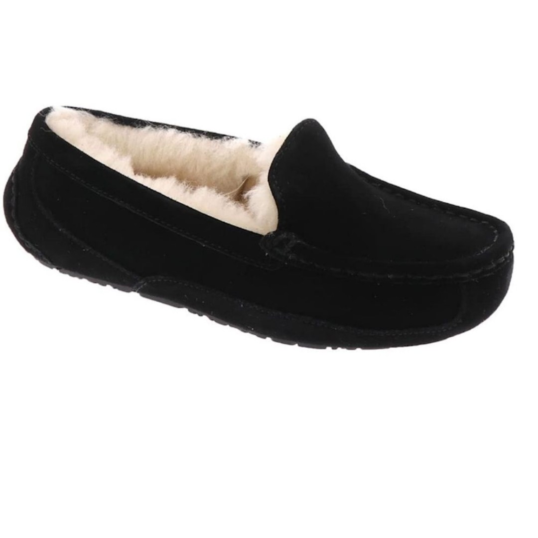 UGG Australia Kids Black Moccasin shoes Unisex size 1