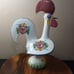 EXQUISITE Handpainted Ceramic 14 Folk Art Rooster Figurine. Made in Portugal.