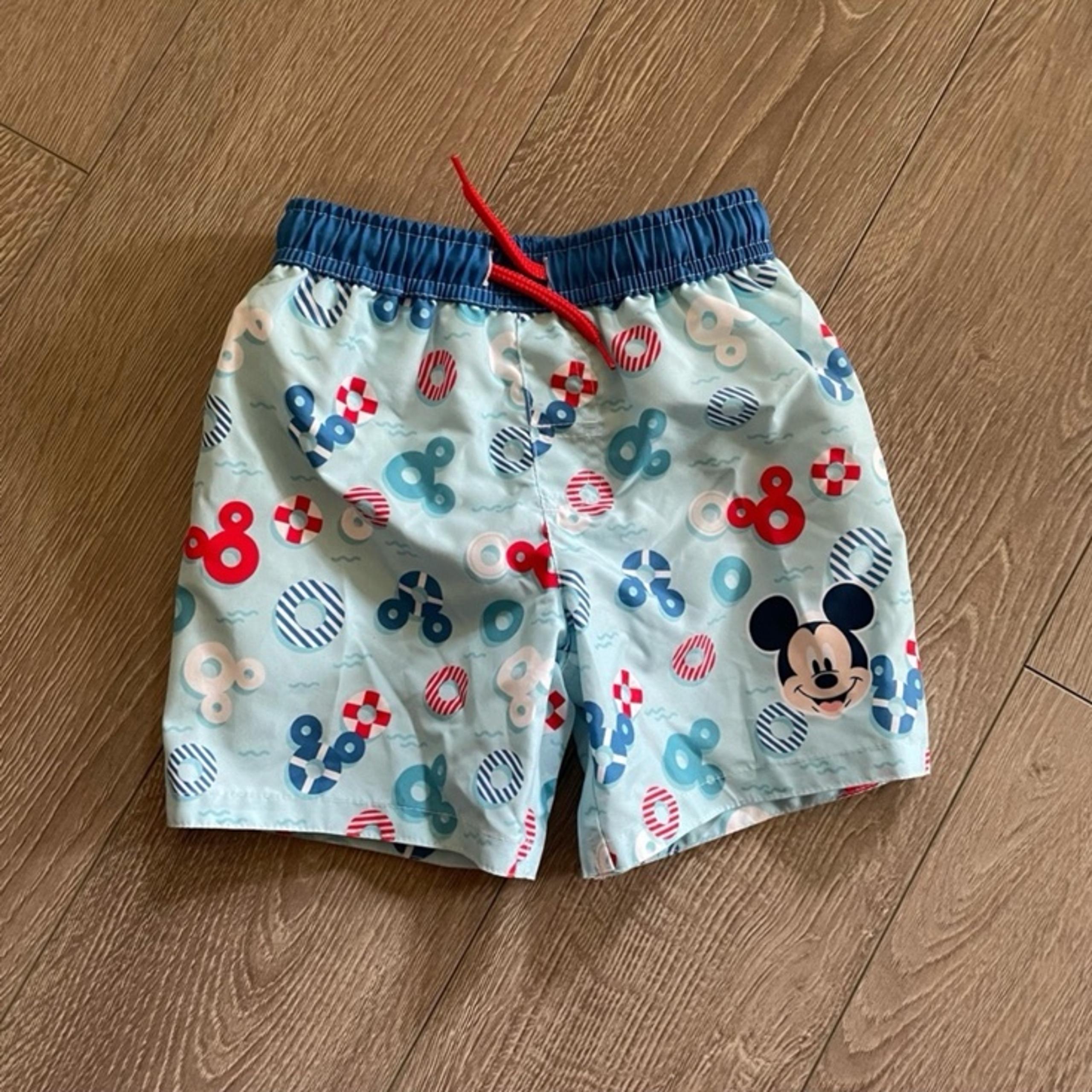NEW Disney Baby Boy Blue Mickey Mouse Swim Trunks Size 24M