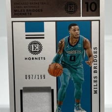 2019-20 Panini Encased Label Materials /199 Miles Bridges #LM-MIB