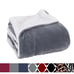 Micro-Sherpa 50 X 60 Ultra Plush Throw/Blanket (50 x 60) Solid Grey