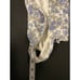 Vintage One Step Up Women Bodysuit Large Blue Floral Long Sleeve Cottagecore 90s