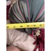 Gorgeous, Custom-Made Bolster Pillow, Big Elephant, Jewels Sequins Fancy Beads