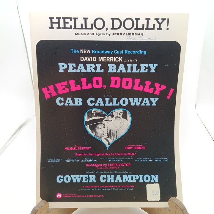 Pearl Bailey Cab Calloway Hello Dolly! Vintage Broadway Sheet Music