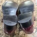 John Fluevog Red Burgundy Brogue Detail Double Monk Strap Mens Dress Shoes 4 New
