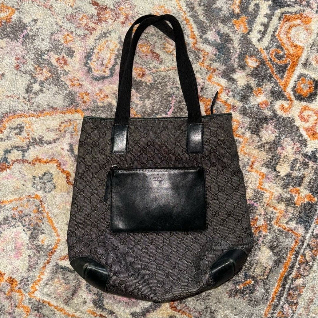 Gucci | GG Canvas Leather Tote Shoulder Bag