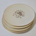 Lenox Starlight Small Floral Plates Set of 4 Appetizer Tidbits Dessert Gold Rim