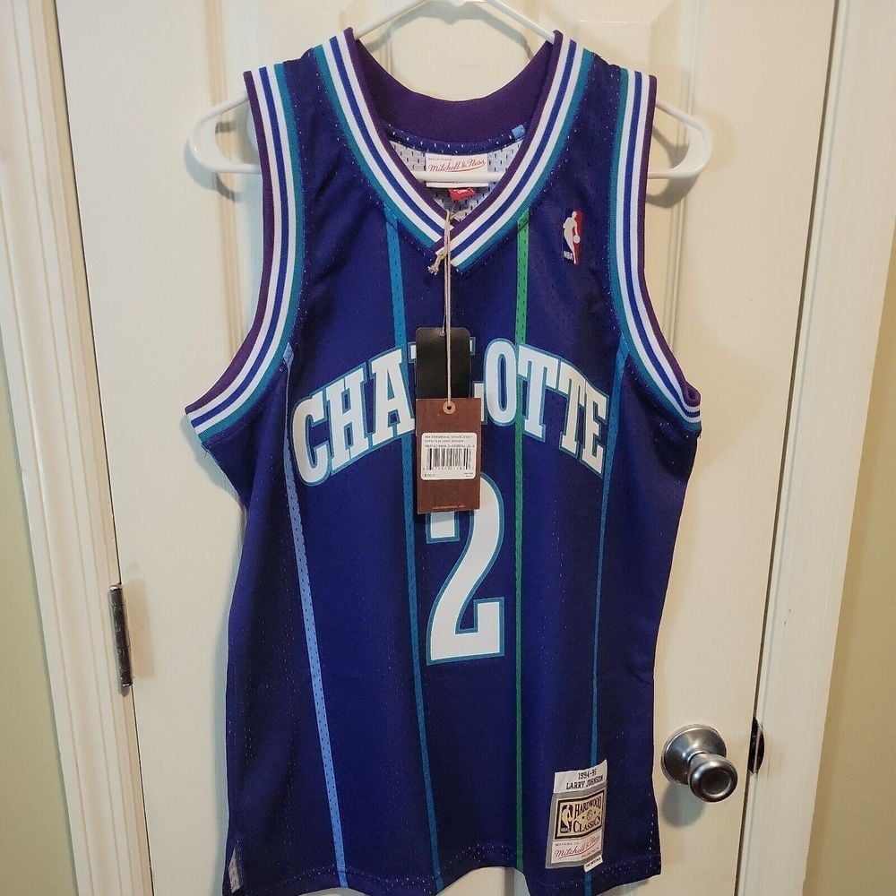 Mitchell & Ness Jersey Charlotte Hornets Meduim Larrry Johnson Swingman 94-95