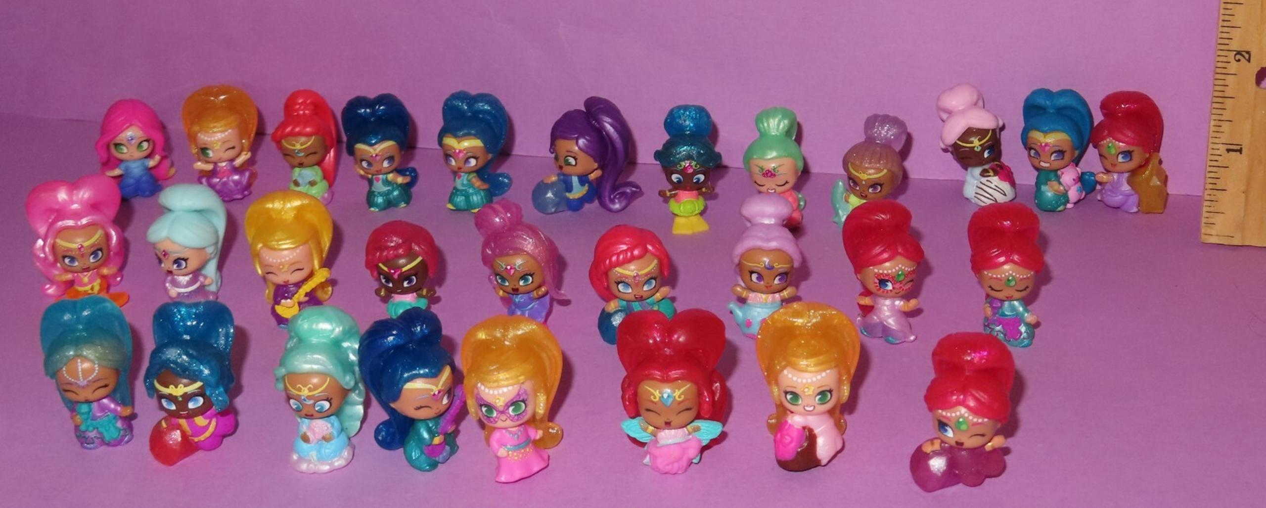 Teenie Genie Shimmer Shine Genies 25+ piece Mini Figure Lot Nickelodeon