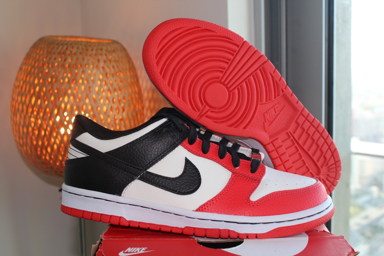 Nike Dunk Low EMB NBA 75th Anniversary Chicago GS 6.5Y/ 8 Women DO6288-100