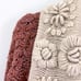 Anthropologie Knitted & Knotted Red Waterfall Cardigan Floral Embroidered Collar