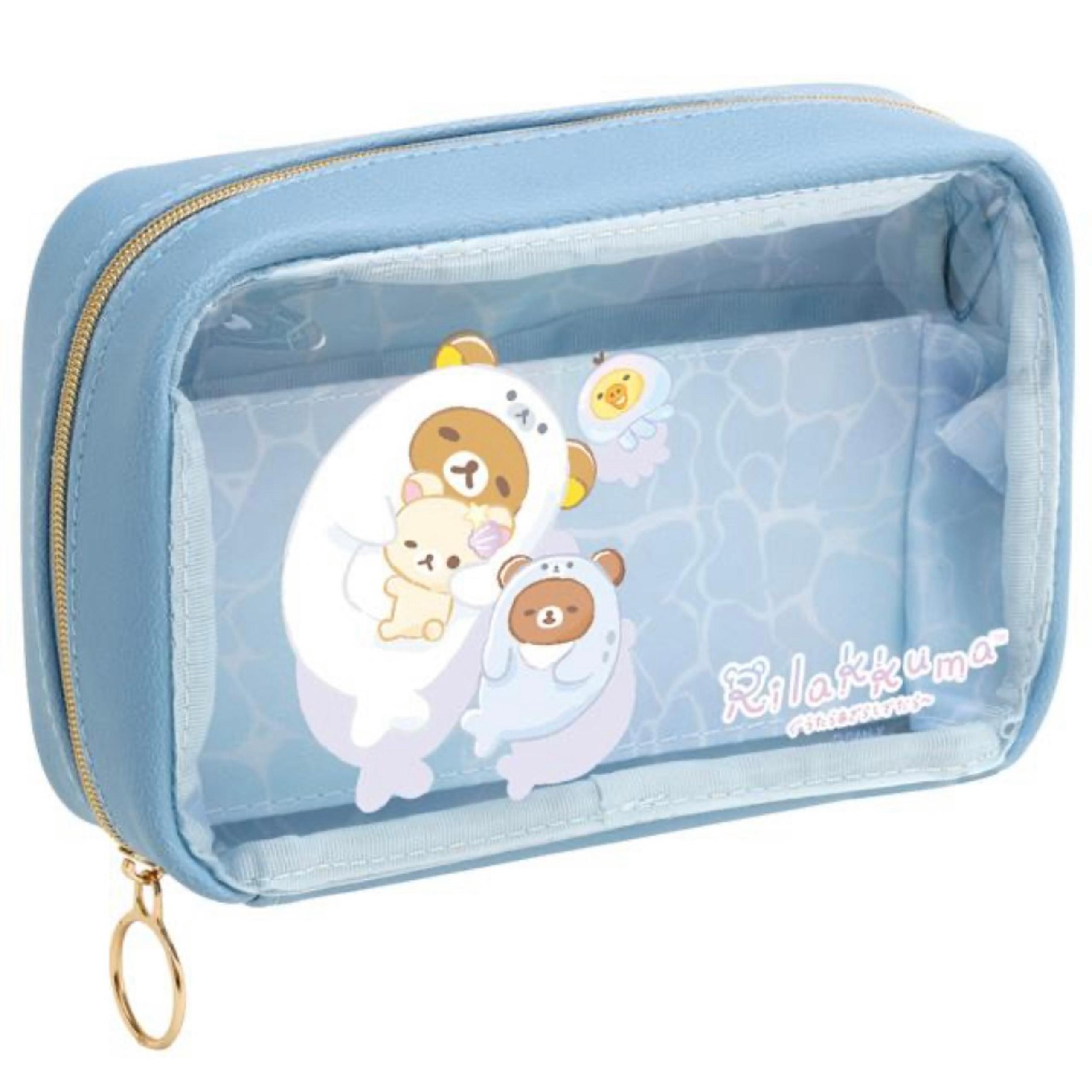 Rilakkuma Umirilakibun Series Partitioned Clear Pouch