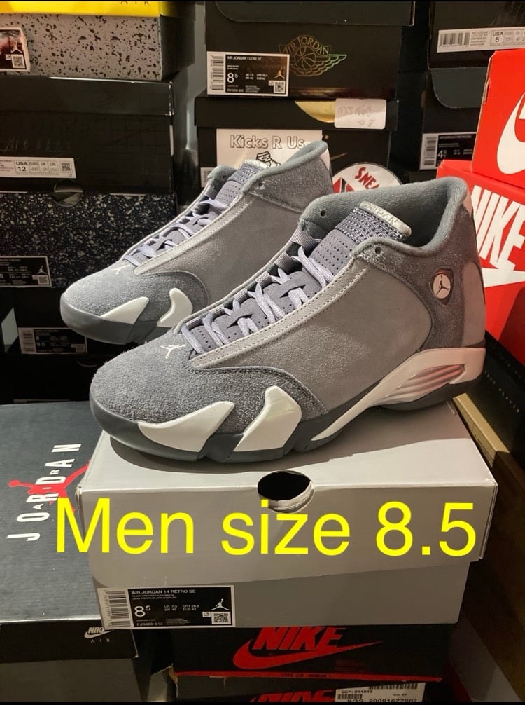 Air Jordan 14 flint grey men size 8.5