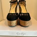 JESSICA SIMPSON Marshela Ankle-Strap Platform Wedge Sandals Woven Cutout shoes
