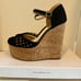 JESSICA SIMPSON Marshela Ankle-Strap Platform Wedge Sandals Woven Cutout shoes