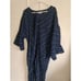 Billy Reid Women Small ITALIAN 100% LINEN LAGENLOOK midi Dress Blue With Pockets