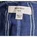 Billy Reid Women Small ITALIAN 100% LINEN LAGENLOOK midi Dress Blue With Pockets