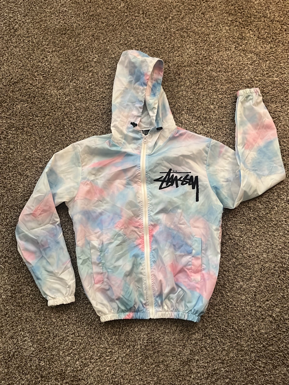 Stussy tie hotsell dye windbreaker