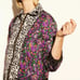 Coach 1941 Italy Reversible Military Blouson Jacket Silk Black Prarie Floral