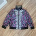 Coach 1941 Italy Reversible Military Blouson Jacket Silk Black Prarie Floral