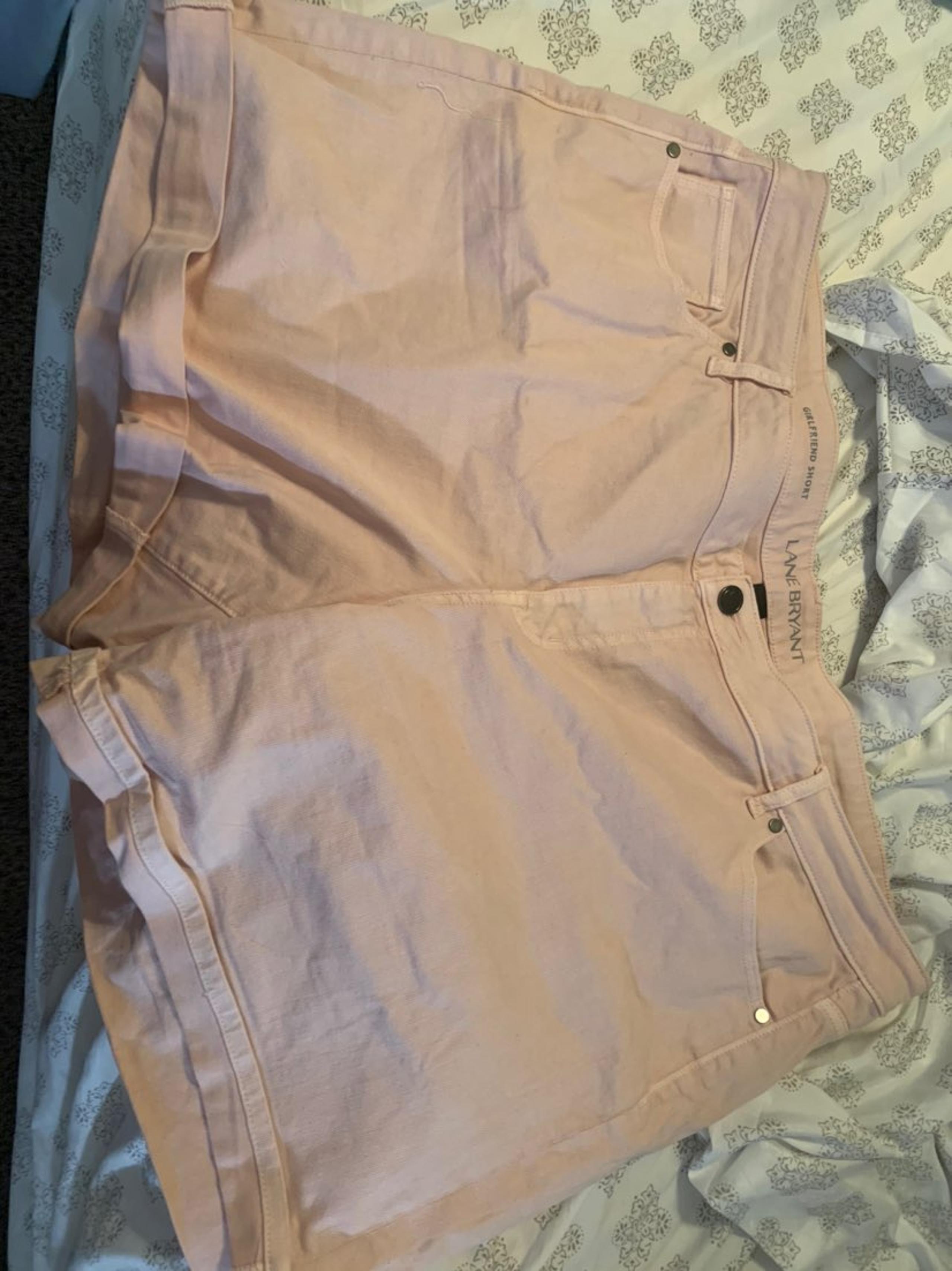 Lane Bryant womens light pink shorts