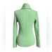 Lauren Ralph Lauren Long Sleeve Collared Cable Knit Cashmere Sweater Green Sz M