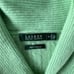 Lauren Ralph Lauren Long Sleeve Collared Cable Knit Cashmere Sweater Green Sz M