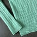 Lauren Ralph Lauren Long Sleeve Collared Cable Knit Cashmere Sweater Green Sz M