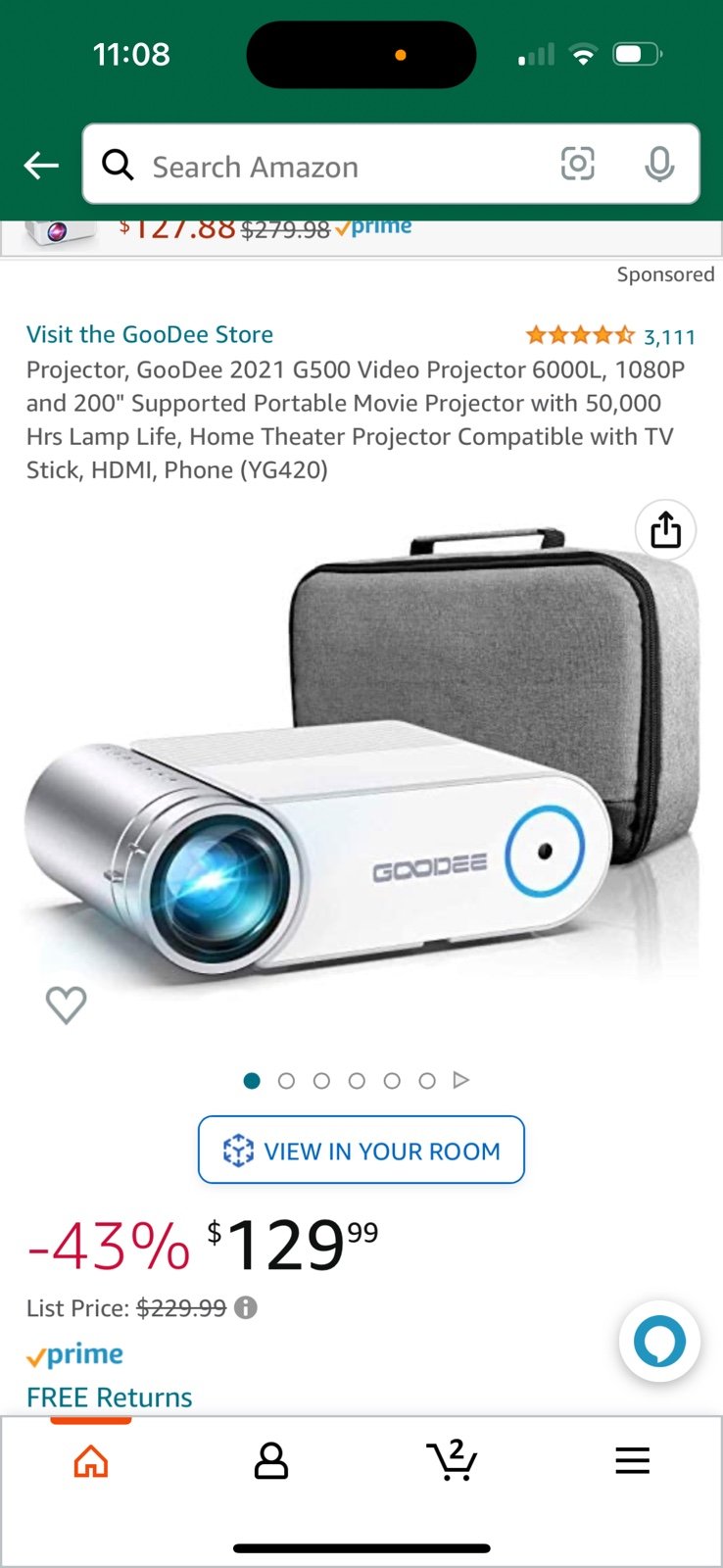 Goodee LED Projector