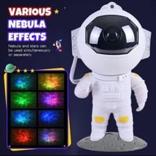 Galaxy Star Projector Starry Sky Night Light Astronaut Lamp Home Room Decor