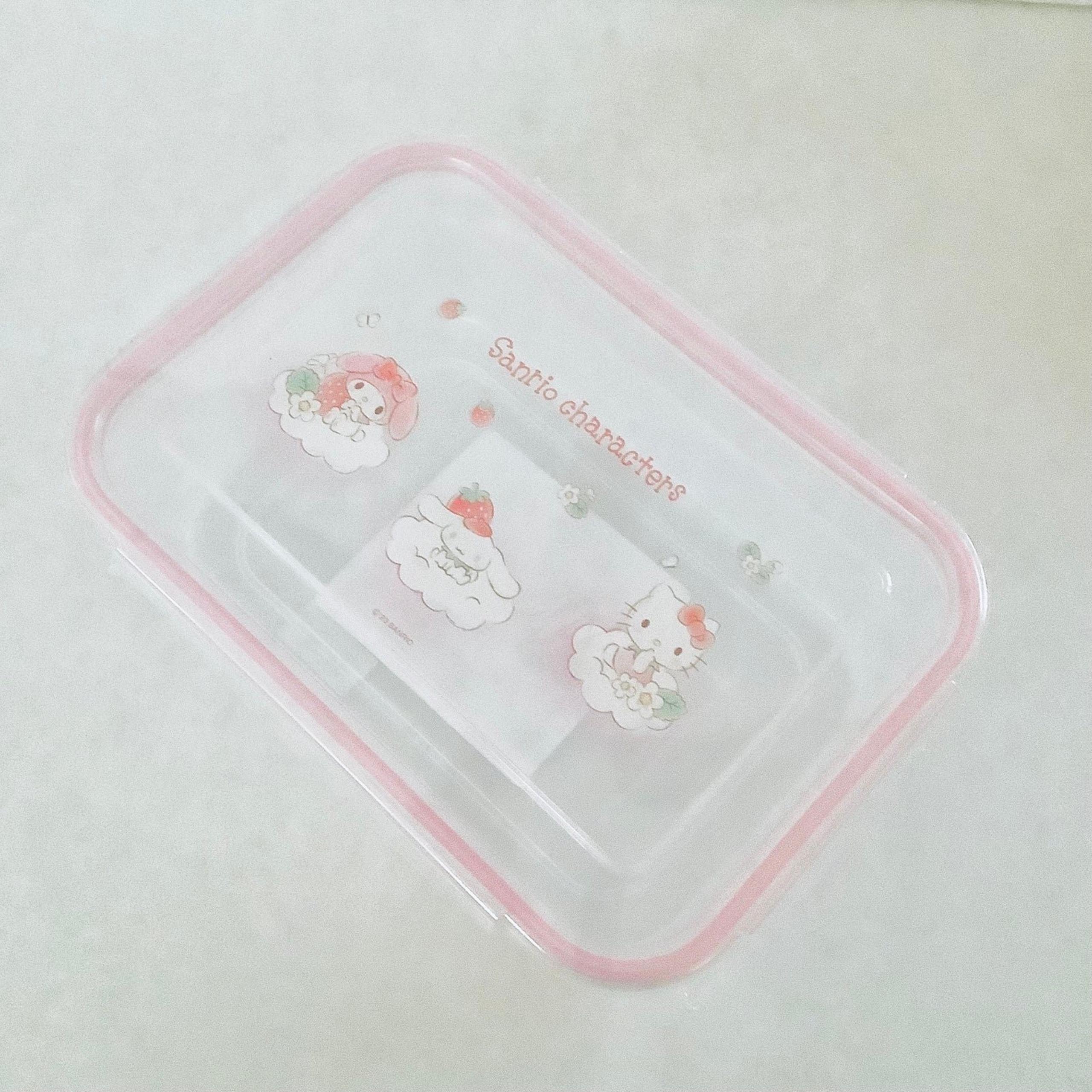 Sanrio characters Strawberry collection Food Storage Containers (600mL)