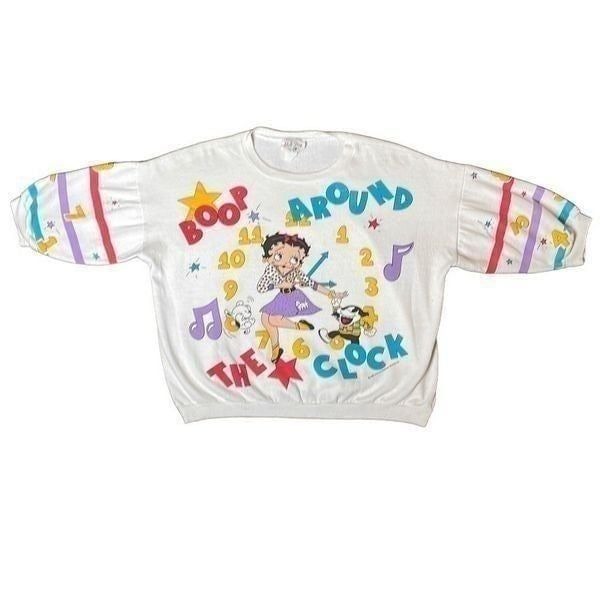 Vintage 1986 Betty Boop Sweatshirt | Large