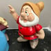 Vintage 5 Ceramic Dwarfs From Snow White Garden Statues 9-10” tall