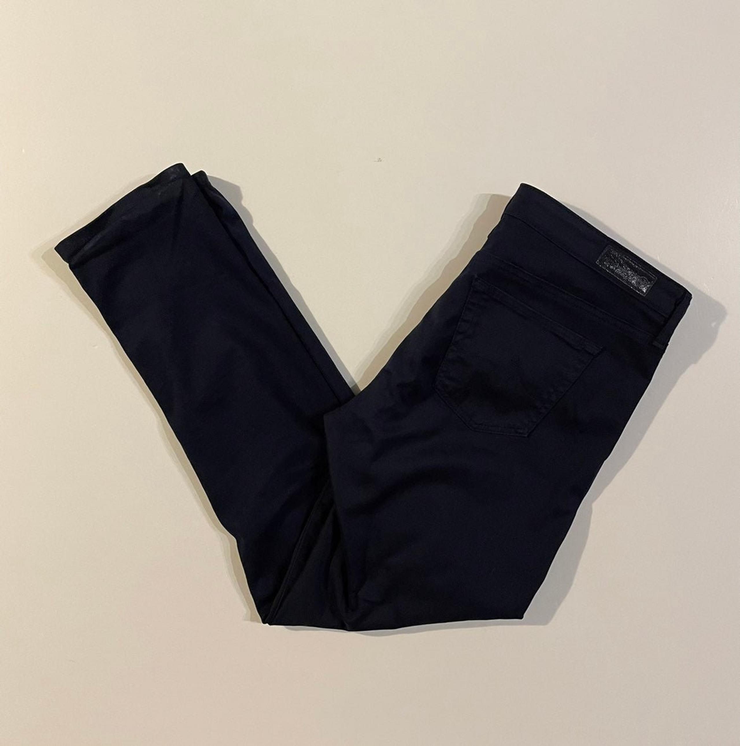 AG ADRIANO GOLDSCHMIED Navy Jean Pants Slim Straight 29R The Stevie Ankle (32x28