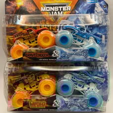 MONSTER JAM Fire and Ice Set Lot Grave Digger El Toro Loco Max-D Dragon Walmart