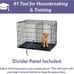 MidWest Homes for Pets Newly Enhanced Single & Double Door iCrate Dog Crate, Inc