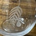 Etched Leaf Glass Pitcher