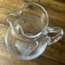 Etched Leaf Glass Pitcher