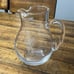 Etched Leaf Glass Pitcher