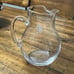 Etched Leaf Glass Pitcher