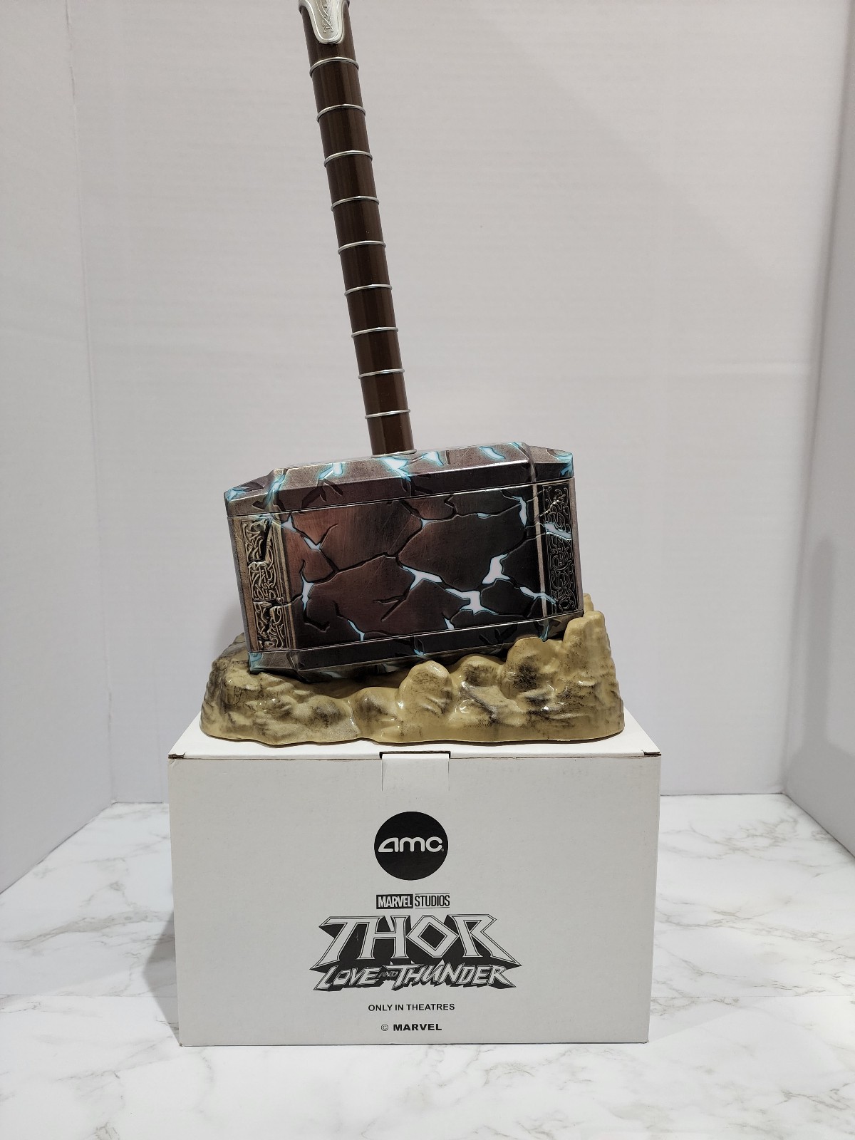 AMC Theatres exclusive Thor Love and Thunder Mjölnir popcorn bucket