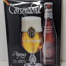 Corsendonk Agnus Tripel Advertising Wall Mounted Beer Sign - 16 Hx12 W