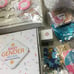 Gender reveal decorations, pastry boxes,