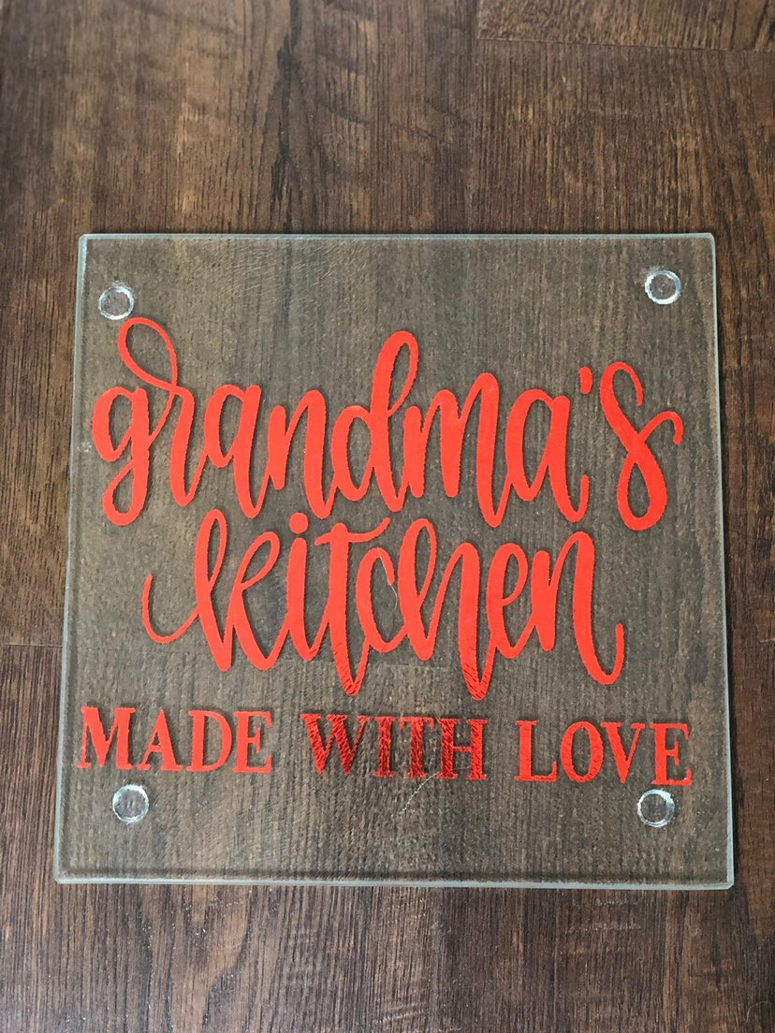 Personalized kitchen cutting board