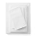 4-Piece 300 Thread Count Easy Care Percale Bed Sheet Set, White, Quee NEW