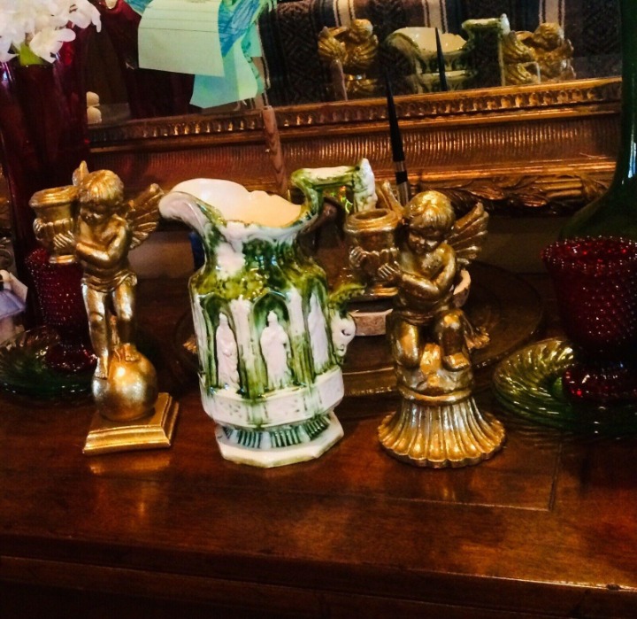 Cherub Angel Candle Stick Pair