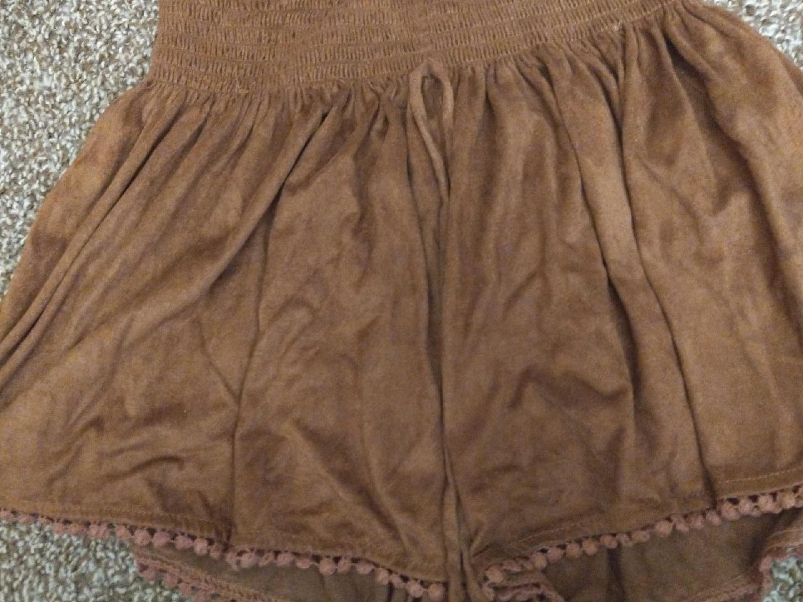Xhilaration Brown Velvet Shorts Size Sma