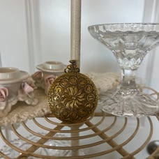 Vintage Max Factor Powder Compact Pocket Watch Style with Puff