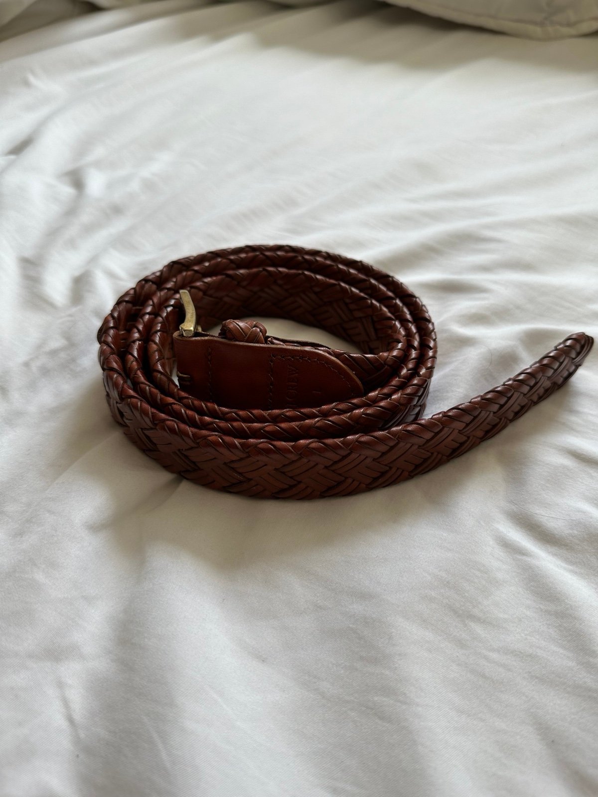 Like New Braided J Crew Leather Belt Large