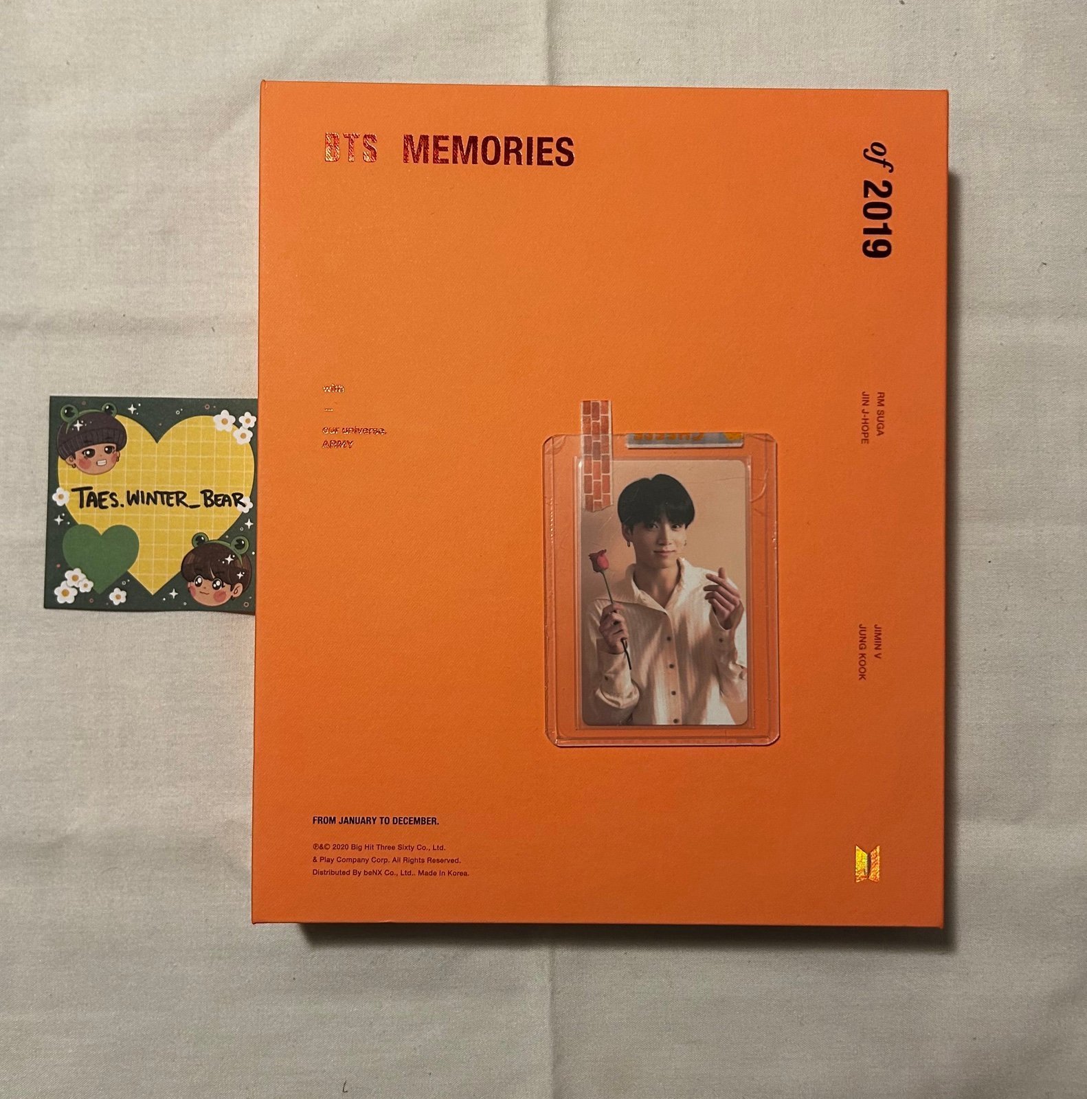 BTS Memories of 2019 DVD and Jungkook Photocard
